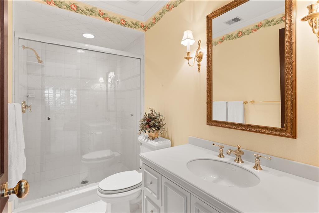 282 Justabout Road Venetia, PA 15367 - Photo 32 of 50 a bathroom with a sink a toilet and shower