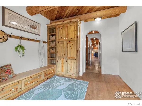 a view of front door with hallway