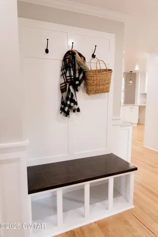 a view of a window in a room