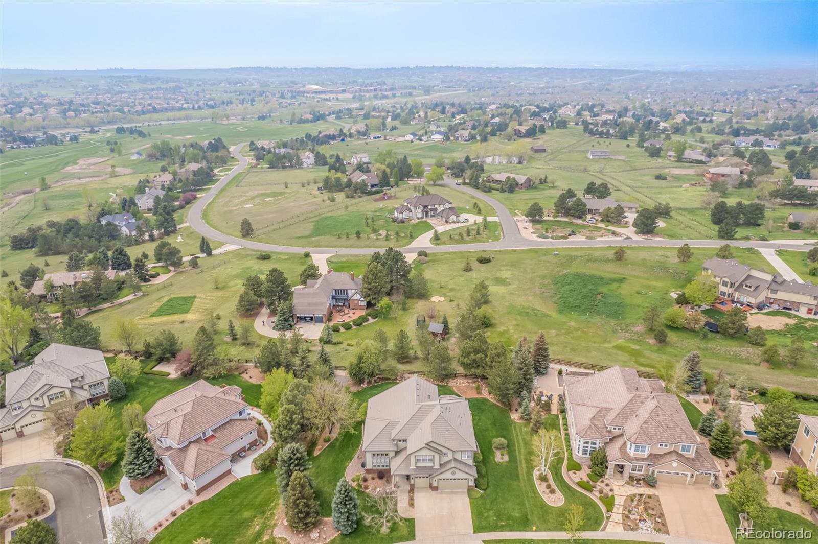 21923 East Ridge Trail Circle Aurora, CO 80016 - Photo 36 of 40 an aerial view of residential building with outdoor space