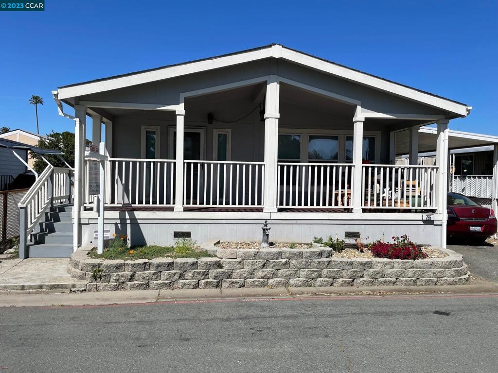 a front view of a house