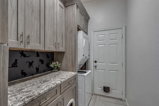 a view of a storage and utility room