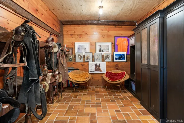 a outdoor space with chairs