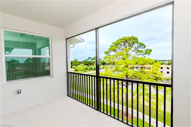 a view of city from a balcony