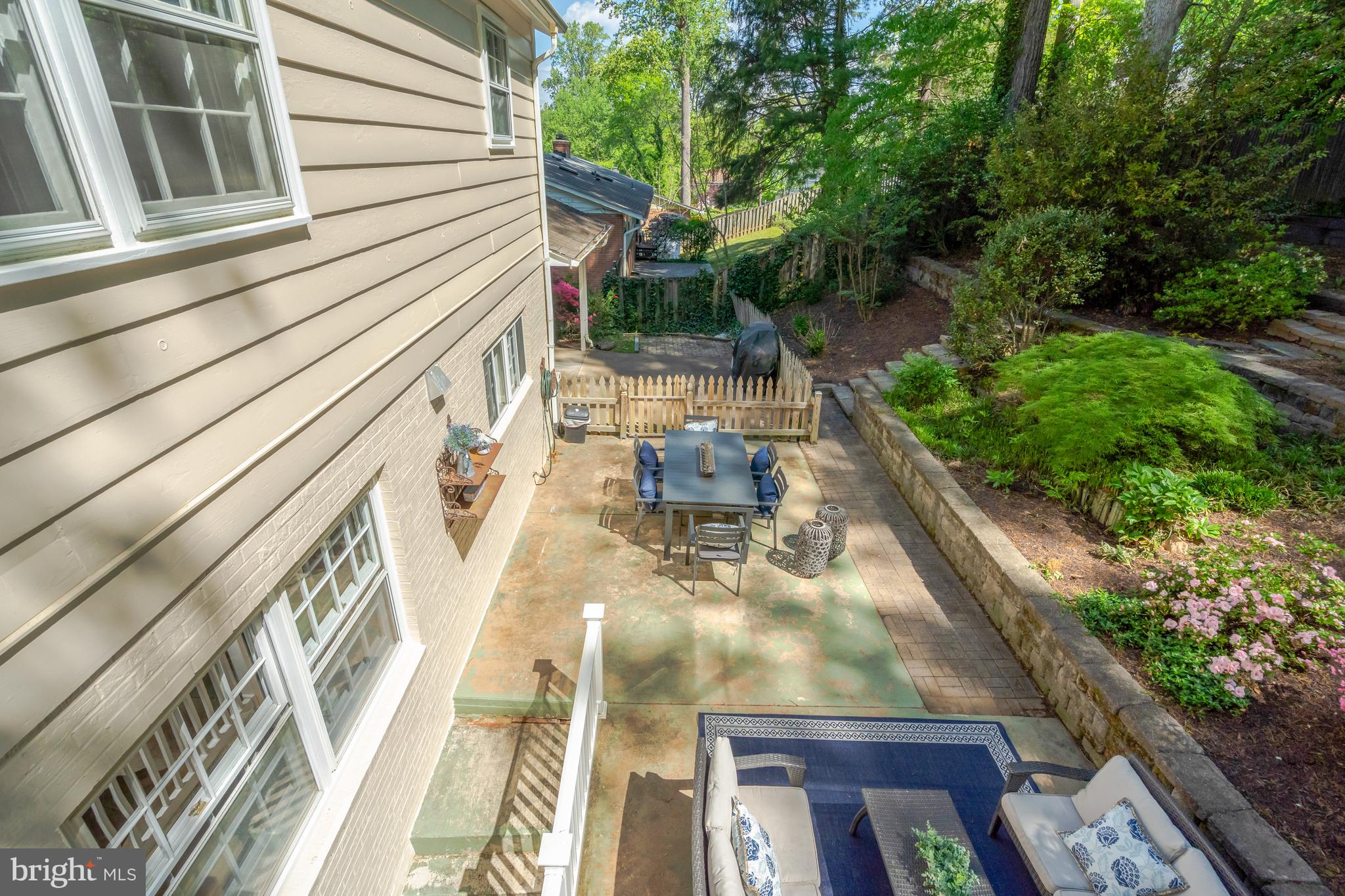 3313 Midland Road Fairfax, VA 22031 - Photo 58 of 74 Aerial view of rear patio