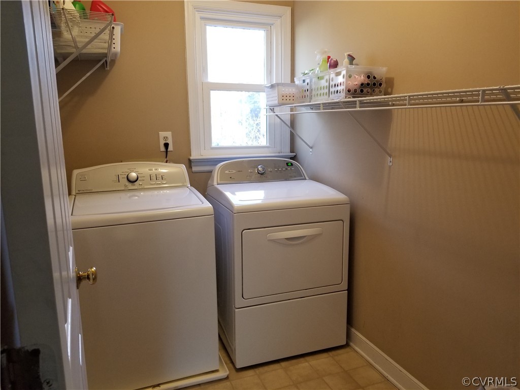 4705 Cedar Cliff Road Chester, VA 23831 - Photo 23 of 30 a utility room with dryer and washer