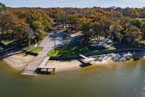 a view of a lake with a mountain