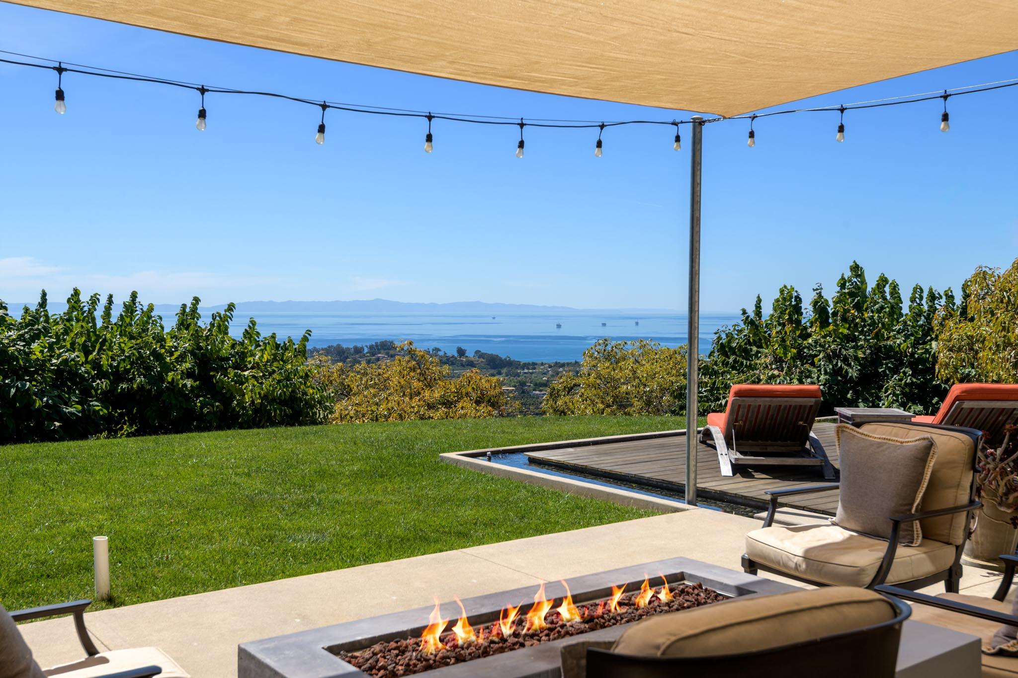 7401 Shepard Mesa Road Carpinteria, CA 93013 - Photo 25 of 29 Fire Pit & Water Feature