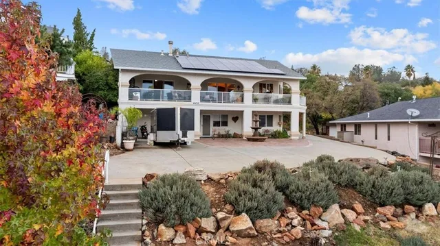 a view of city and mountain