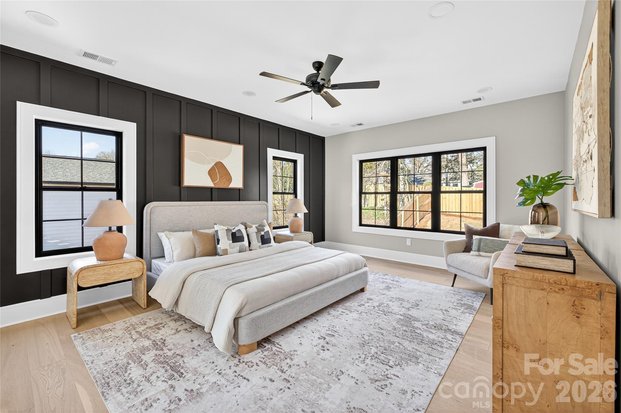 6811 Burlwood Road Charlotte, NC 28211 - Photo 23 of 43 a bedroom with a large bed and a window