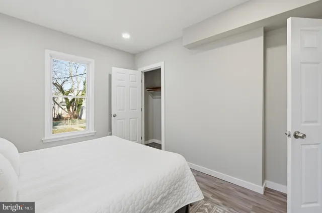 an empty room with a natural light