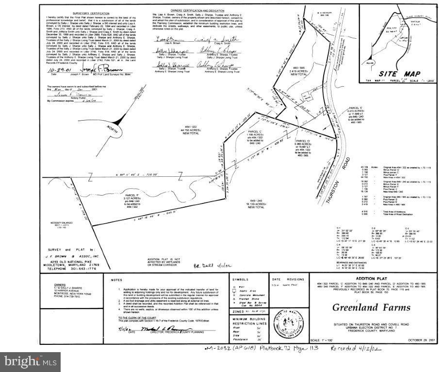 1630 Thurston Road Dickerson, MD 20842 - Photo 28 of 28 Plat