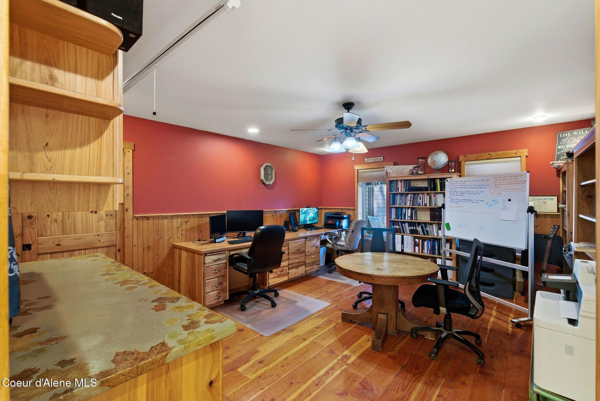 4719 Selle Road Sandpoint, ID 83864 - Photo 29 of 93 Office wood flooring