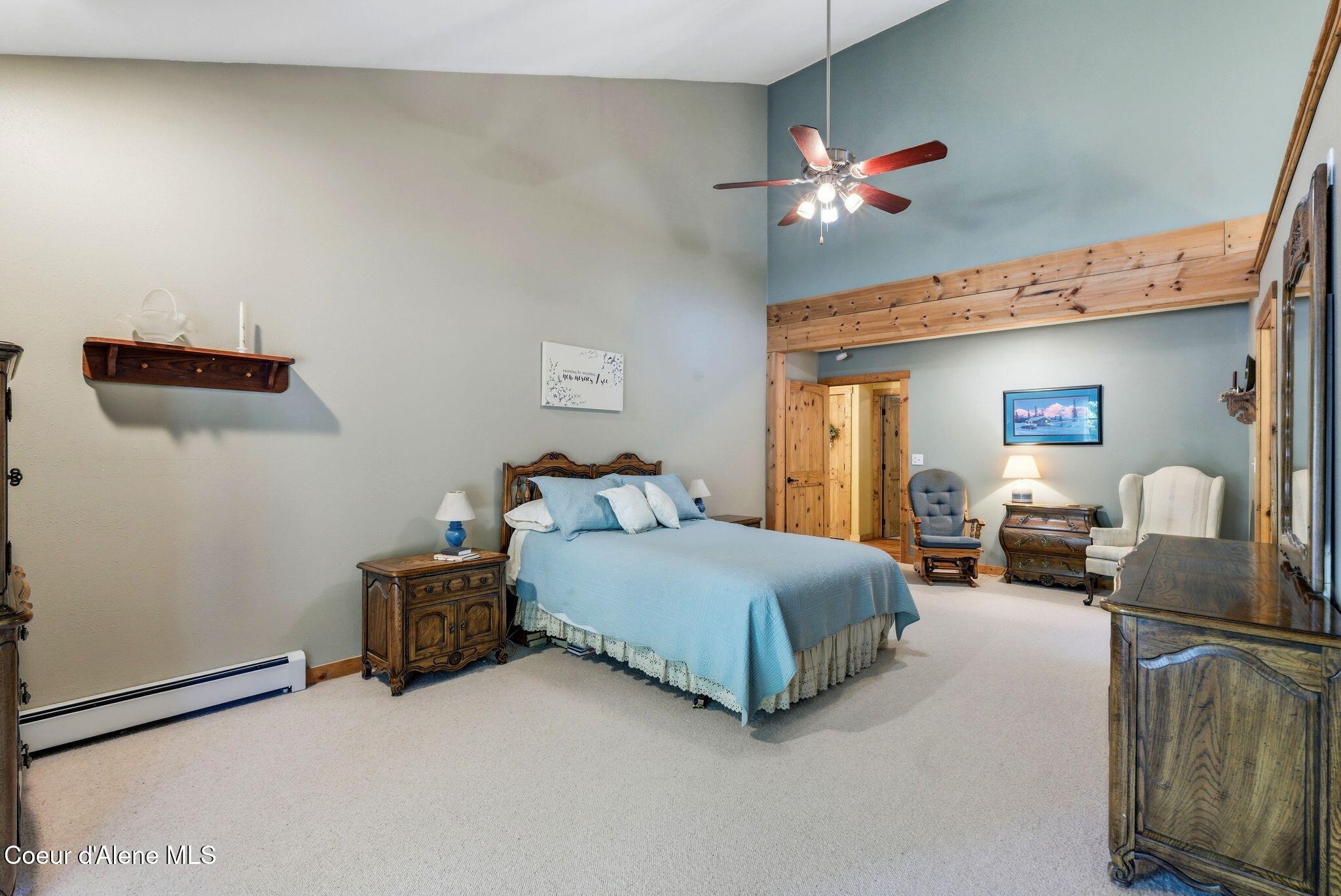 4719 Selle Road Sandpoint, ID 83864 - Photo 32 of 93 Master bedroom with deck access