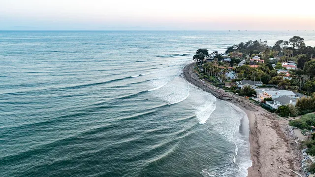 a view of ocean view with beach