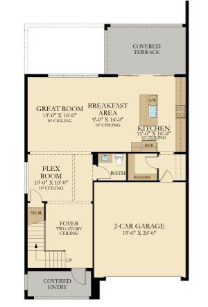 4811 Saddle Ranch Road, Unit 243 Lake Worth, FL 33467 - Photo 6 of 7 Catalonia Floor Plan Main Level