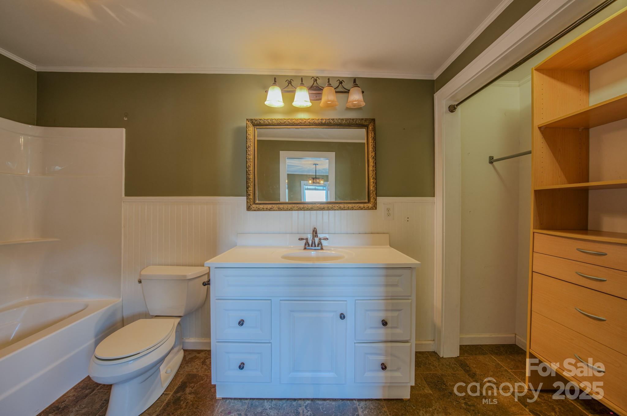 206 Martin Road Swannanoa, NC 28778 - Photo 19 of 42 a bathroom with a sink a toilet and a bathtub