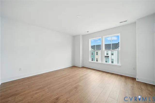wooden floor in an empty room
