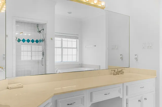 a view of a lake with houses