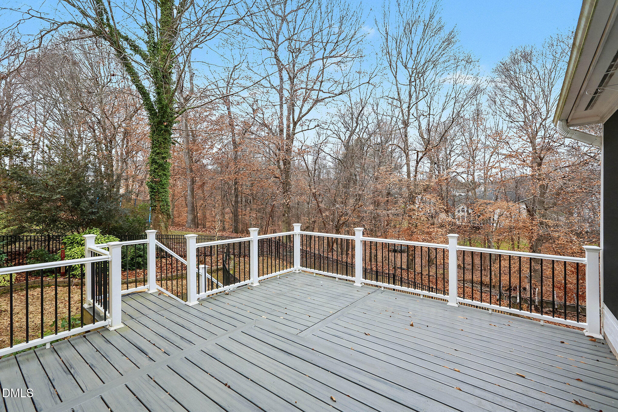 10415 Ashmead Lane Raleigh, NC 27614 - Photo 36 of 44 a view of a balcony with wooden floor