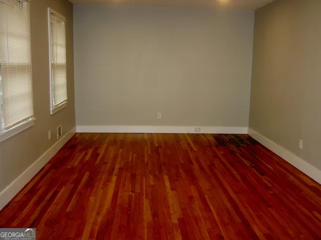 a view of wooden floor in a room