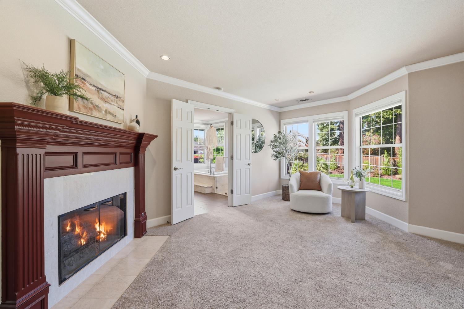 4330 Hale Ranch Lane Fair Oaks, CA 95628 - Photo 42 of 77 a living room with furniture and a fireplace