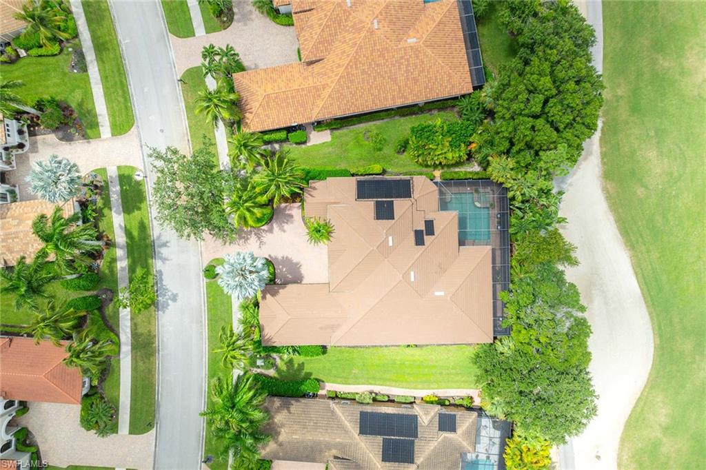 9038 Shenendoah Circle Naples, FL 34113 - Photo 44 of 50 an aerial view of a house with a yard and garden