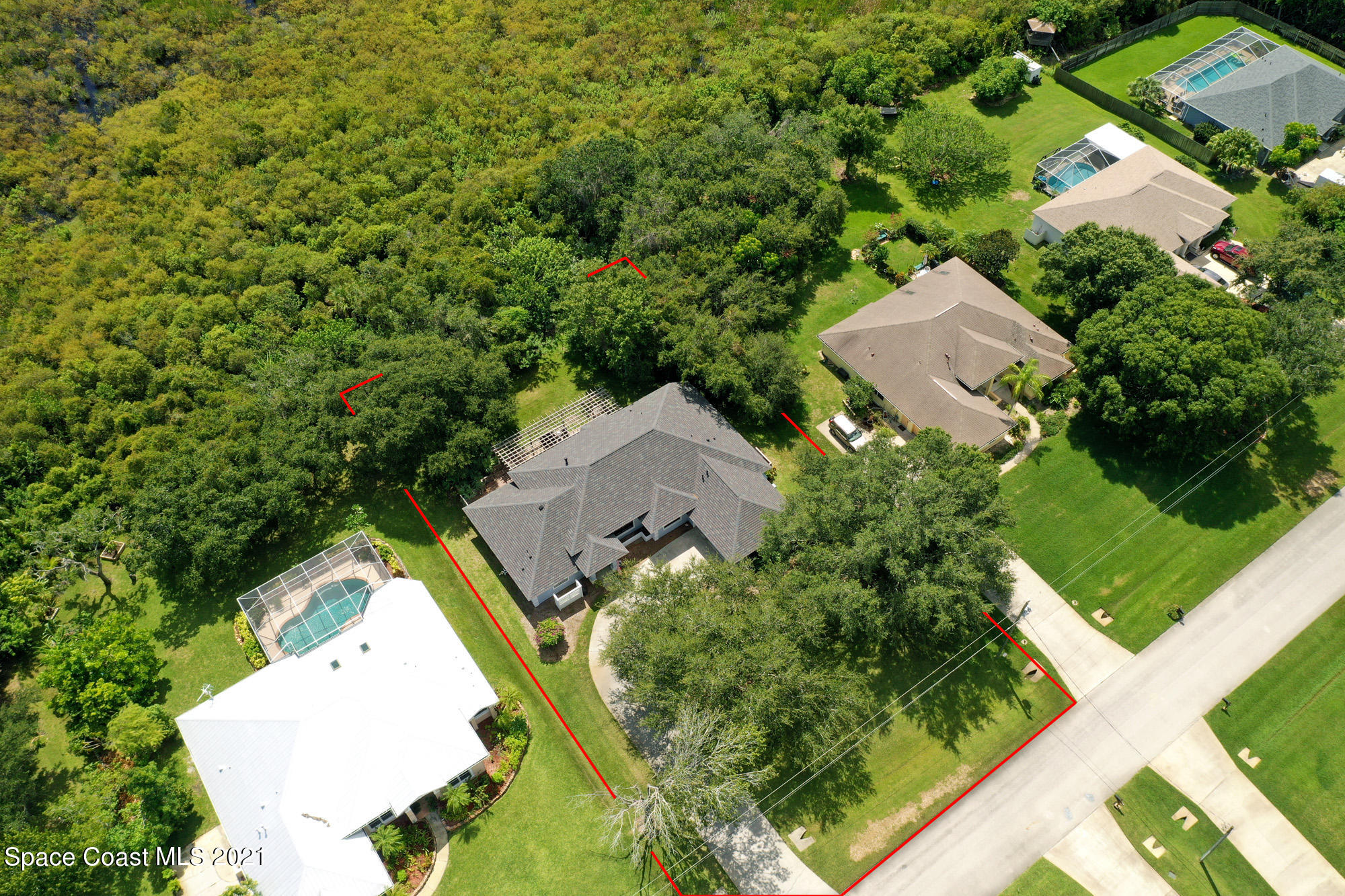 4423 Long Lake Road Melbourne, FL 32934 - Photo 11 of 20 Aerial