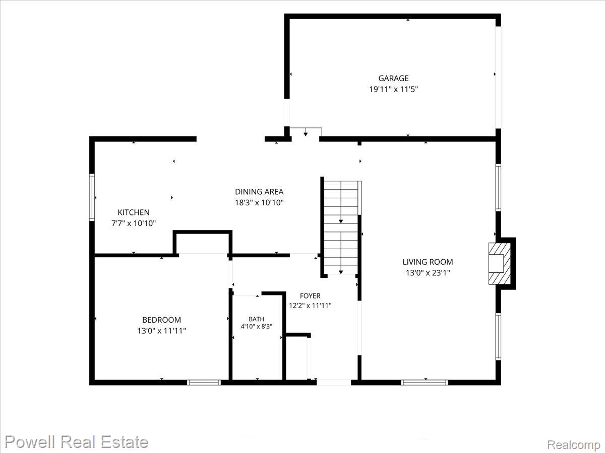 1938 Allenway Court Rochester, MI 48309 - Photo 37 of 39 First Floor Floor Plan