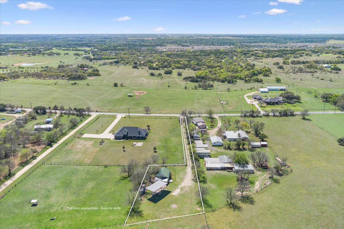 2804 Auction Barn Road Belton, TX 76513 - Photo 22 of 22 Overview of rural landscape with property parcel outlined and a pastoral area