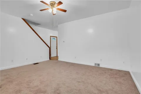 a view of an empty room