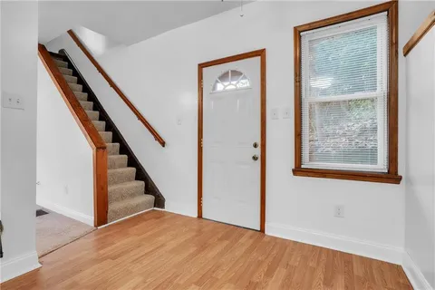 a view of an front door