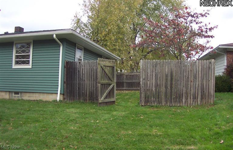 Back yard gated from both the west and east sides.