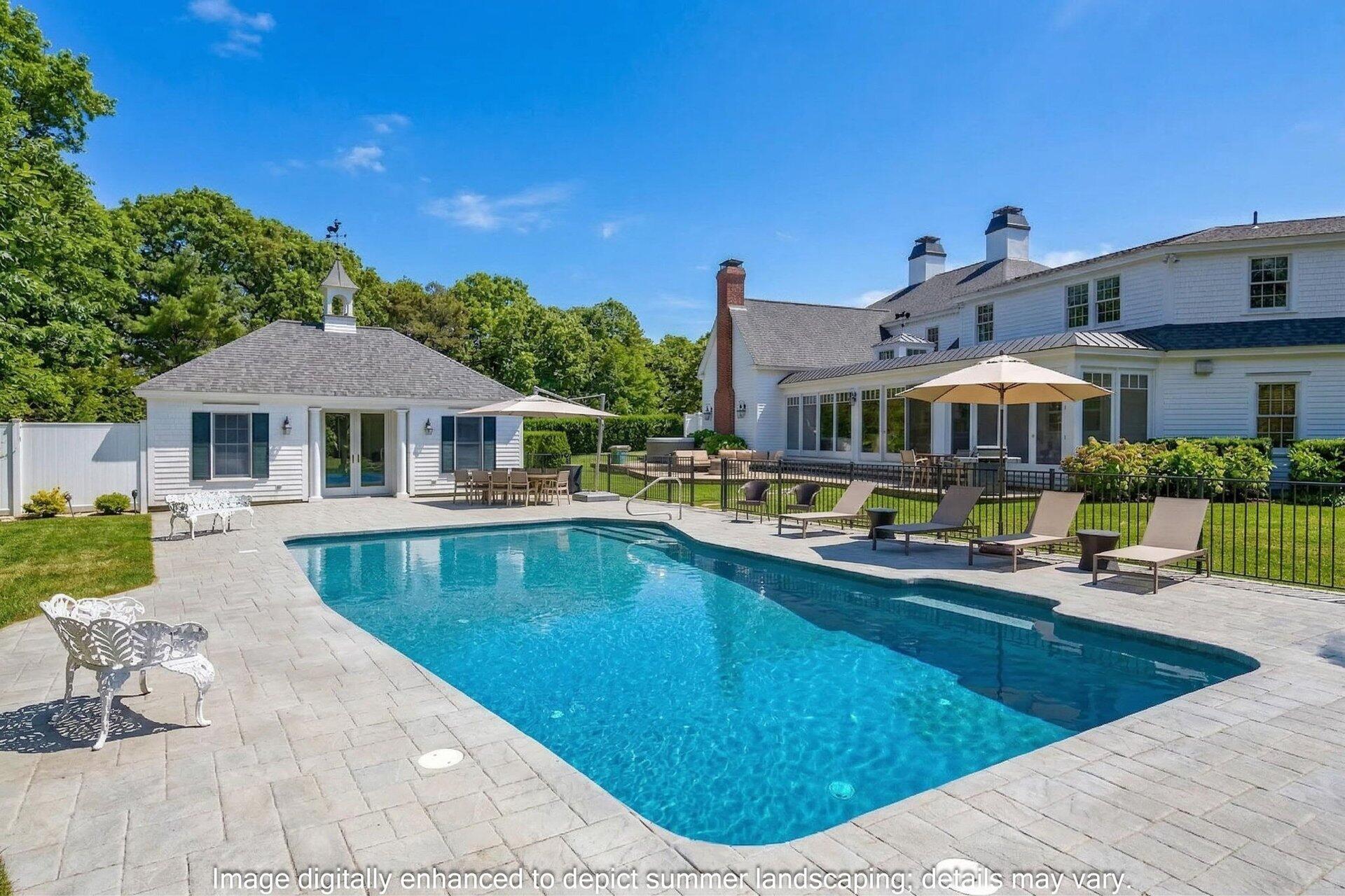 44 Seapuit Road Osterville, MA 02655 - Photo 21 of 33 a view of a house with swimming pool