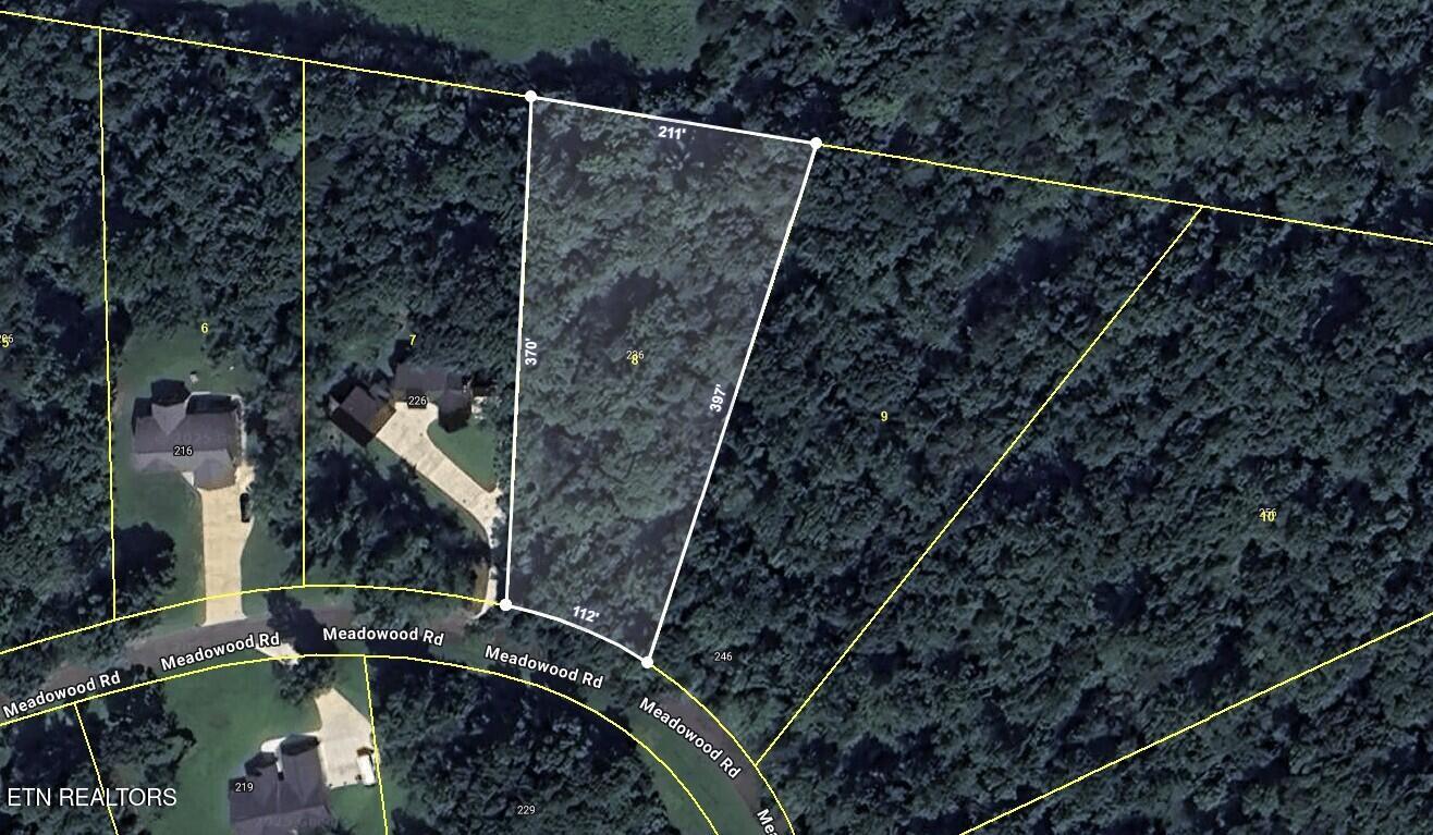 236 Meadowood Road Newport, TN 37821 - Photo 42 of 42 AERIAL TAX MAP