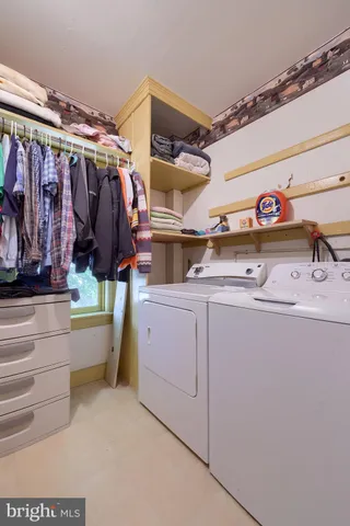 a view of storage and utility room