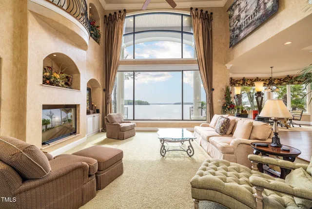 a bedroom with a bed and furniture