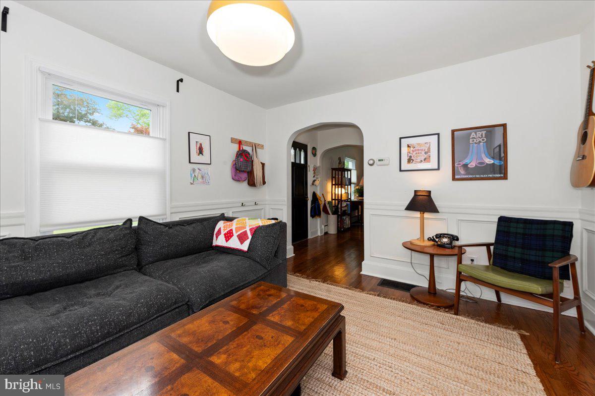 1708 Wrightfield Road Yardley, PA 19067 - Photo 19 of 41 a living room with furniture and a wooden floor