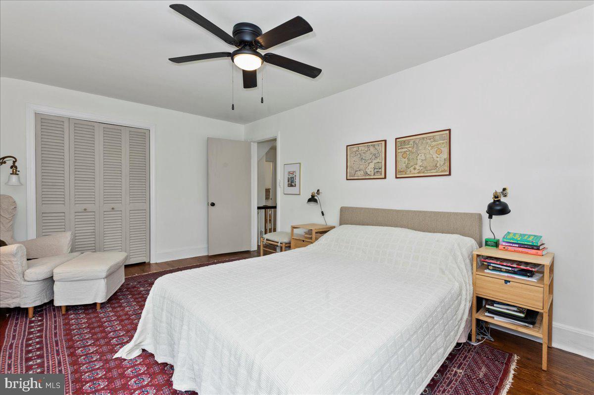 1708 Wrightfield Road Yardley, PA 19067 - Photo 23 of 41 a bedroom with a bed and a chandelier
