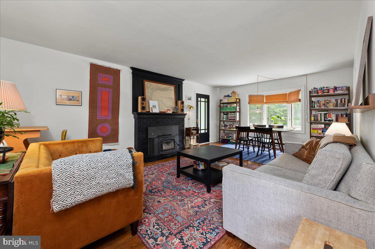 1708 Wrightfield Road Yardley, PA 19067 - Photo 5 of 41 a living room with furniture and a fireplace