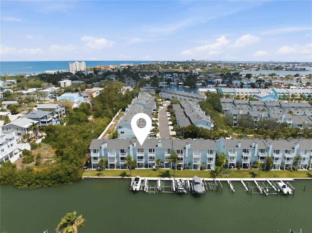 643 Garland Circle Indian Rocks Beach, FL 33785 - Photo 63 of 81 an aerial view of a house with a ocean view