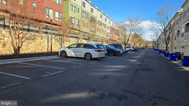 a car parked on the side of a street