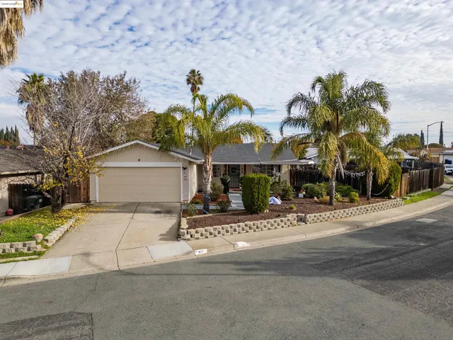 a view of a house with a yard and plants