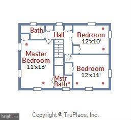 1602 Roxanna Road Northwest Washington, DC 20012 - Photo 17 of 18 Floor Plan Upper Level