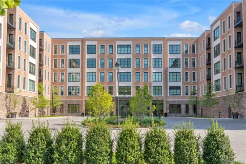 a view of a building in the middle of a building