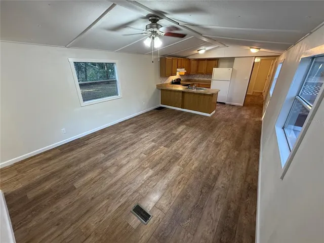 a view of outdoor space with lots of trees