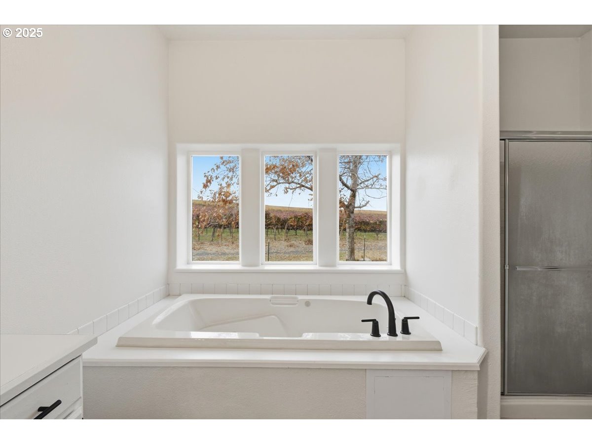 499 Alderdale Road Prosser, WA 99350 - Photo 23 of 41 a bathroom with a bathtub and a window