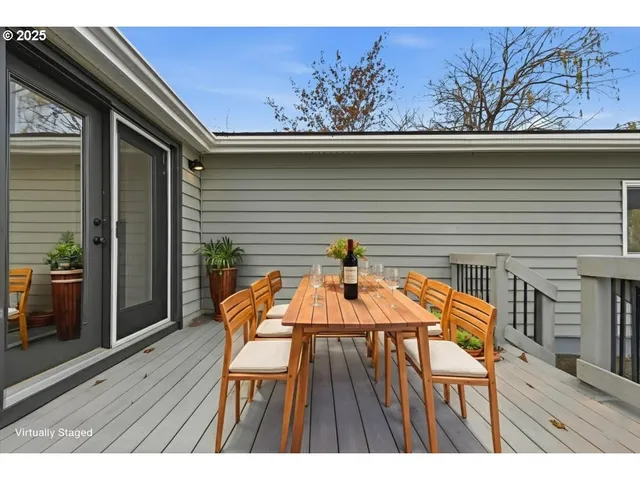 a house view with a sitting space