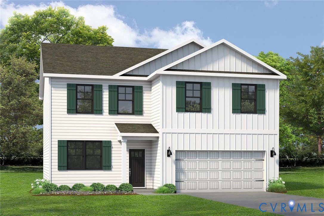 9529 Fuchsia Drive Richmond, VA 23237 - Photo 1 of 28 a front view of a house with a yard