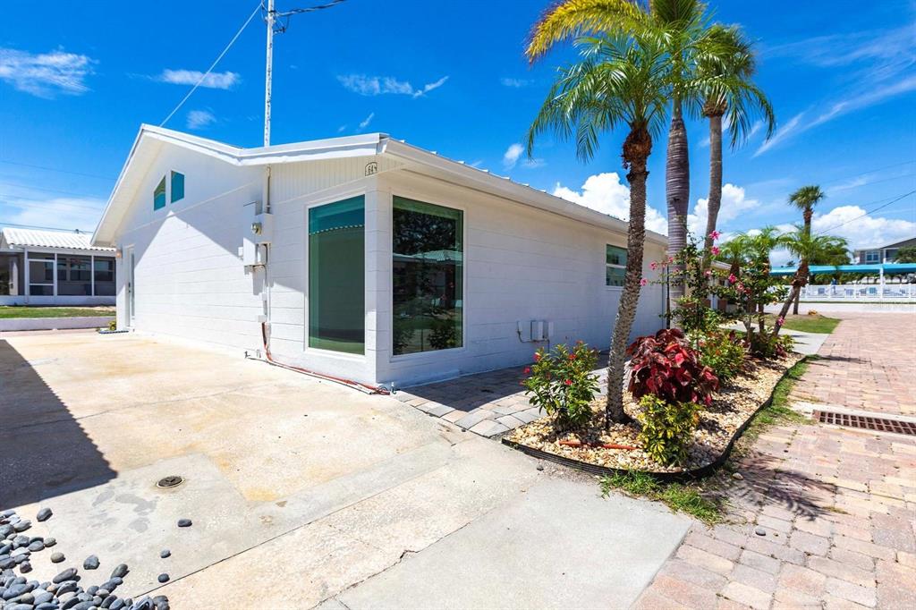 a view of a entryway door front of house